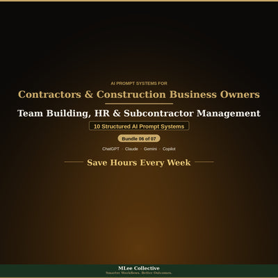 Contractors & Construction Business Owners — Team Building, HR & Subcontractor Management