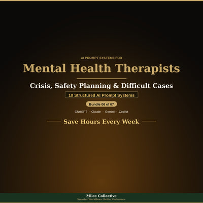 Mental Health Therapists — Crisis, Safety Planning & Difficult Cases