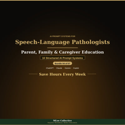Speech-Language Pathologists — Parent, Family & Caregiver Education