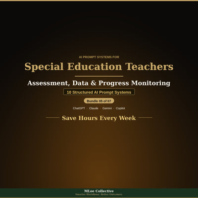 Special Education Teachers — Assessment, Data & Progress Monitoring