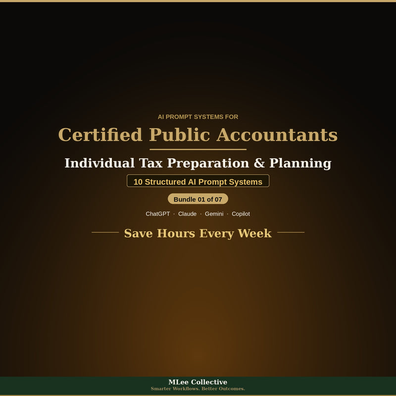 Certified Public Accountants & Tax Professionals — Individual Tax Preparation & Planning