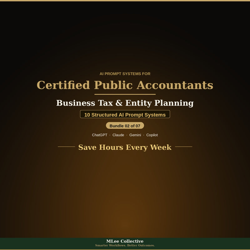 Certified Public Accountants & Tax Professionals — Business Tax & Entity Planning