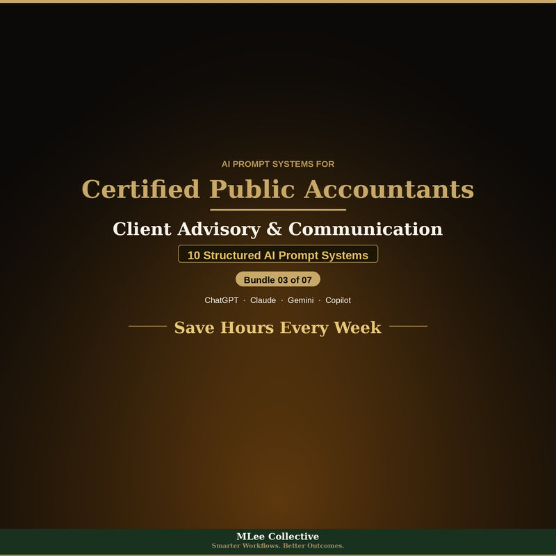 Certified Public Accountants & Tax Professionals — Client Advisory & Communication