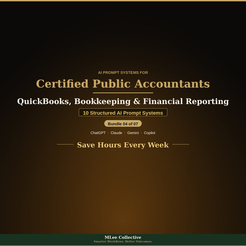 Certified Public Accountants & Tax Professionals — QuickBooks, Bookkeeping & Financial Reporting