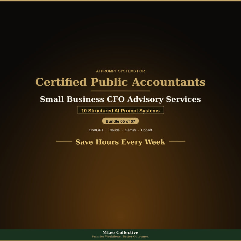 Certified Public Accountants & Tax Professionals — Small Business CFO Advisory Services