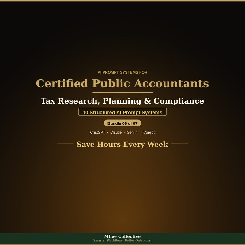 Certified Public Accountants & Tax Professionals — Tax Research, Planning & Compliance