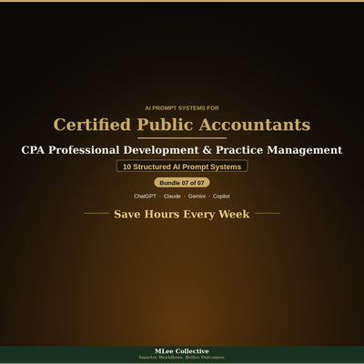 Certified Public Accountants & Tax Professionals — CPA Professional Development & Practice Management
