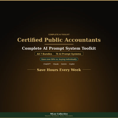 Certified Public Accountants & Tax Professionals — Complete AI Prompt System Mega Bundle