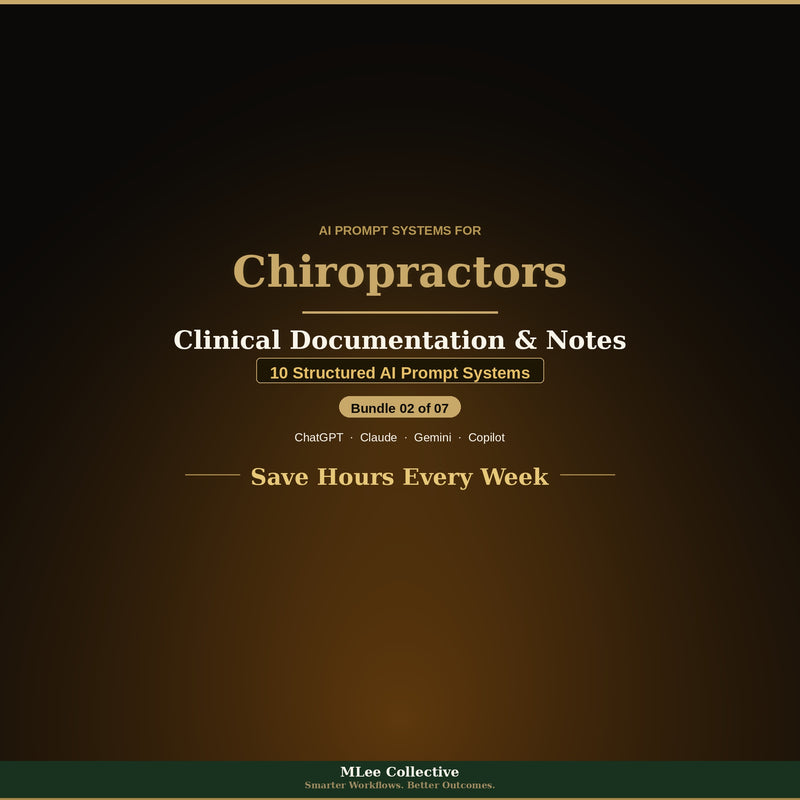 Chiropractors — Clinical Documentation & Notes