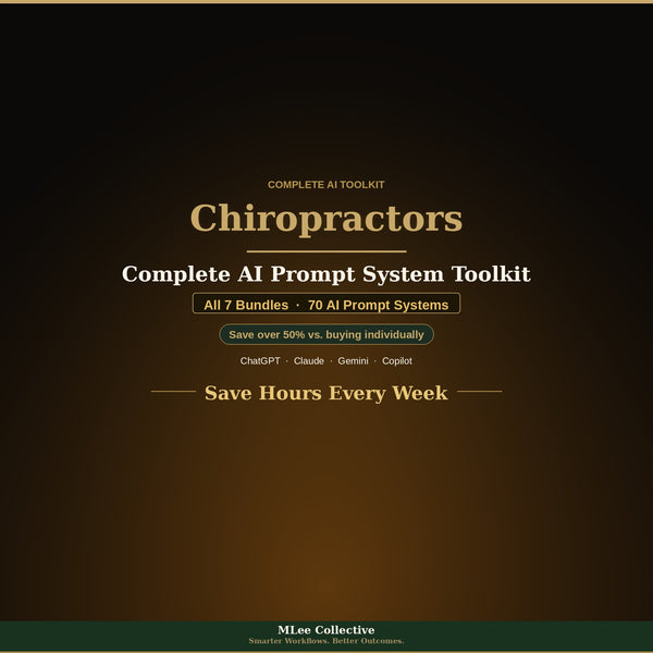 Chiropractors — Complete AI Prompt System Mega Bundle
