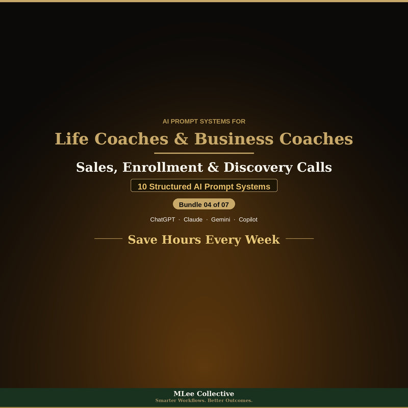 Life Coaches & Business Coaches — Sales, Enrollment & Discovery Calls