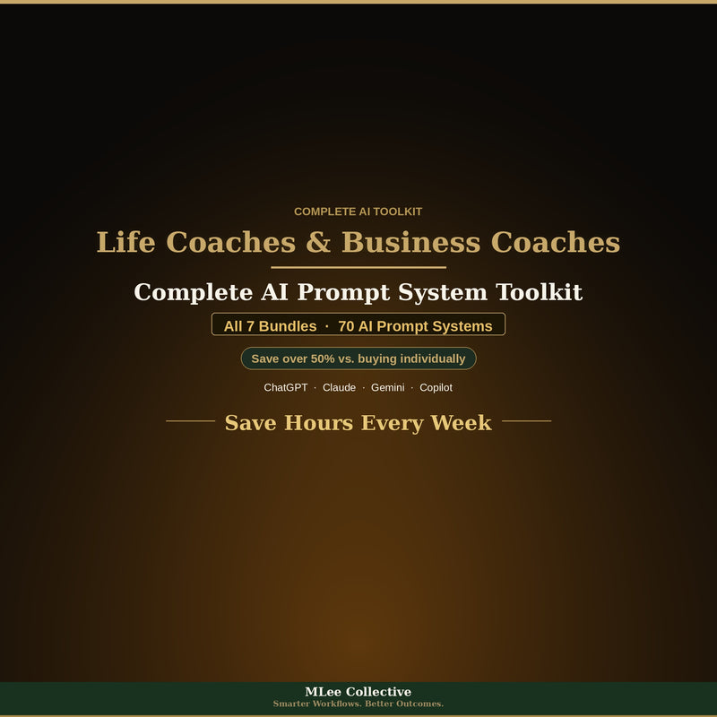 Life Coaches & Business Coaches — Complete AI Prompt System Mega Bundle