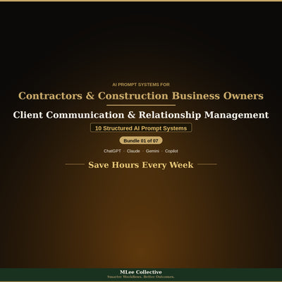 Contractors & Construction Business Owners — Client Communication & Relationship Management