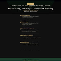 Contractors & Construction Business Owners — Estimating, Bidding & Proposal Writing - Image 3