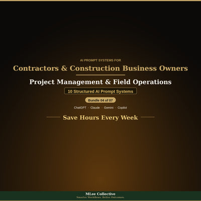 Contractors & Construction Business Owners — Project Management & Field Operations