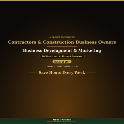 Contractors & Construction Business Owners — Business Development & Marketing