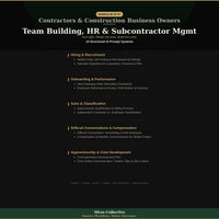 Contractors & Construction Business Owners — Team Building, HR & Subcontractor Management - Image 3