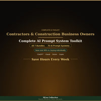 Contractors & Construction Business Owners — Complete AI Prompt System Mega Bundle - Image 1