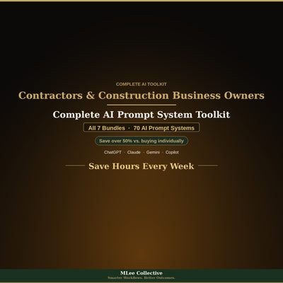 Contractors & Construction Business Owners — Complete AI Prompt System Mega Bundle