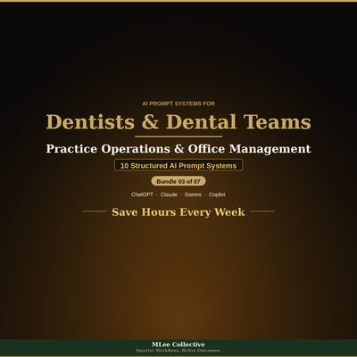 Dentists & Dental Teams — Practice Operations & Office Management