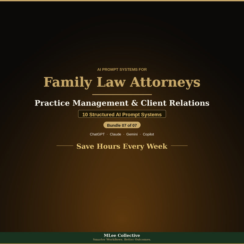Family Law Attorneys — Practice Management & Client Relations