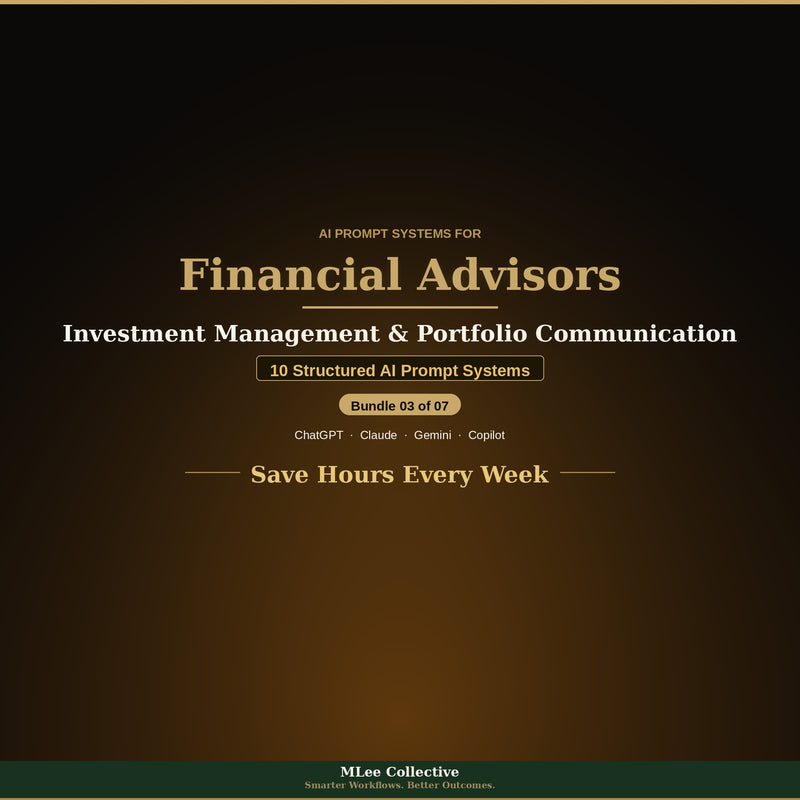 Financial Advisors & Wealth Managers — Investment Management & Portfolio Communication