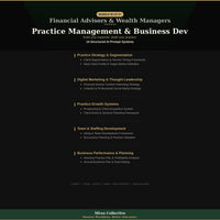 Financial Advisors & Wealth Managers — Practice Management & Business Development - Image 3