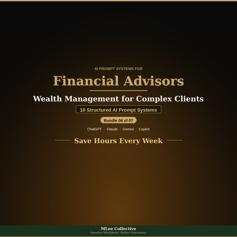 Financial Advisors & Wealth Managers — Wealth Management for Complex Clients