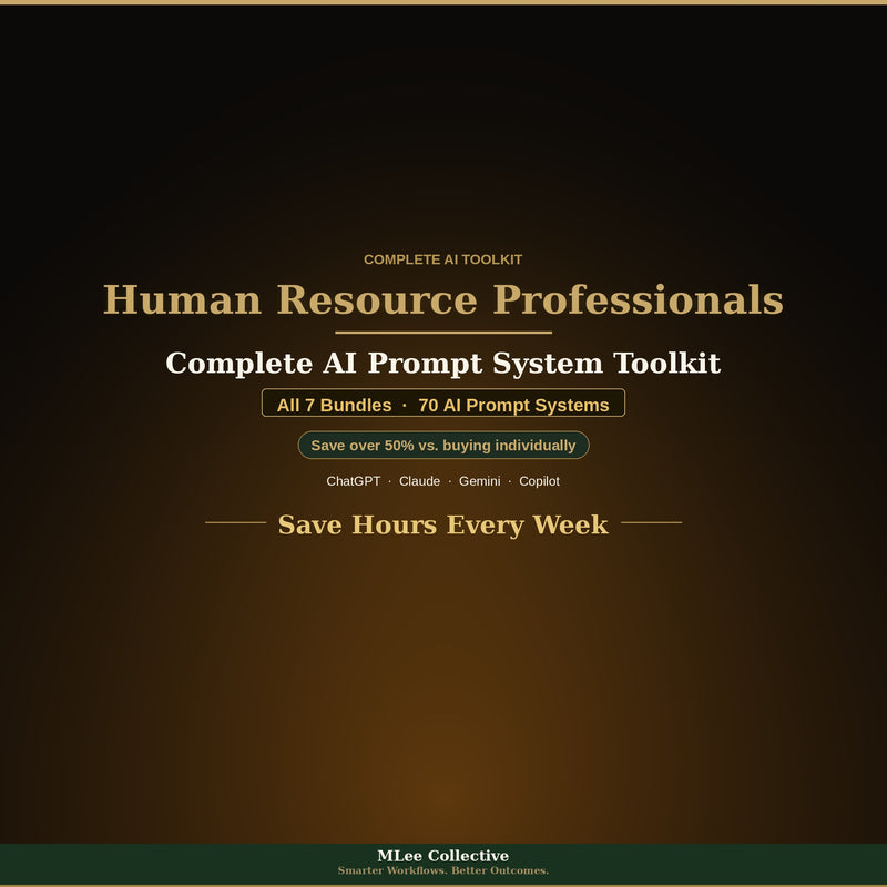 Human Resource Professionals — Complete AI Prompt System Mega Bundle