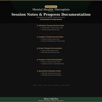 Mental Health Therapists — Session Notes & Progress Documentation - Image 3