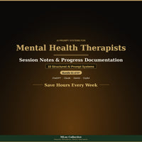 Mental Health Therapists — Session Notes & Progress Documentation - Image 1