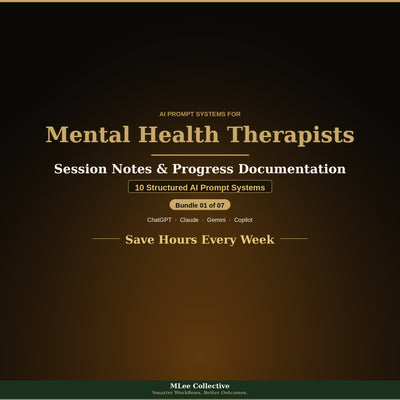 Mental Health Therapists — Session Notes & Progress Documentation