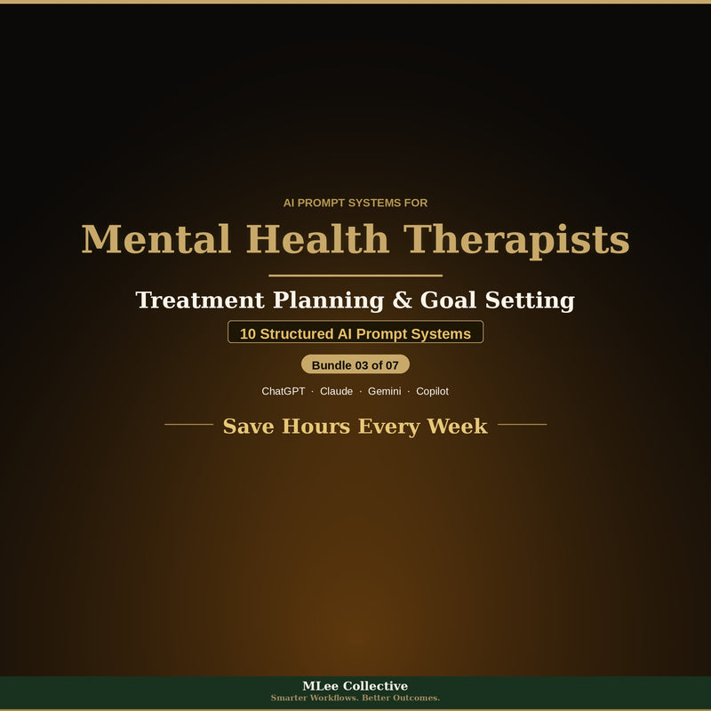 Mental Health Therapists — Treatment Planning & Goal Setting