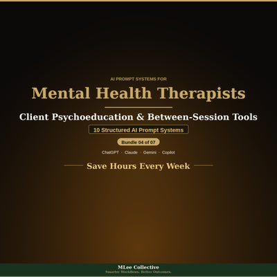 Mental Health Therapists — Client Psychoeducation & Between-Session Tools