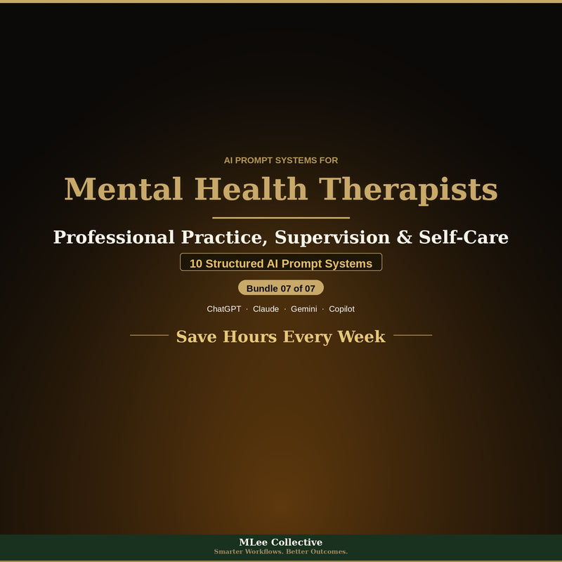 Mental Health Therapists — Professional Practice, Supervision & Self-Care