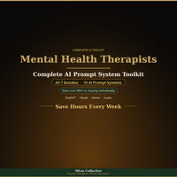Mental Health Therapists — Complete AI Prompt System Mega Bundle - Image 1