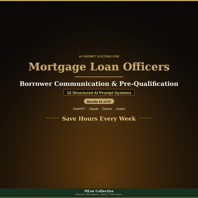 Mortgage Loan Officers & Brokers — Borrower Communication & Pre-Qualification