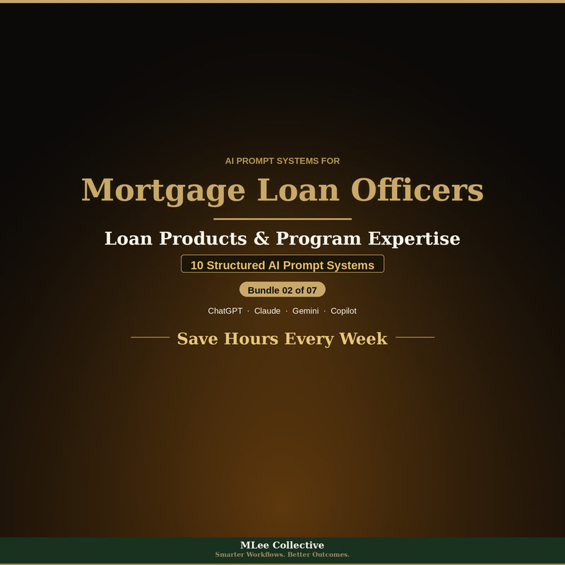 Mortgage Loan Officers & Brokers — Loan Products & Program Expertise