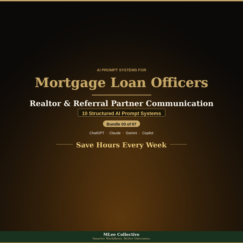 Mortgage Loan Officers & Brokers — Realtor & Referral Partner Communication