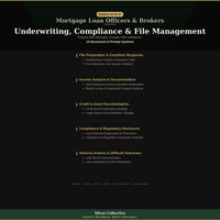 Mortgage Loan Officers & Brokers — Underwriting, Compliance & File Management - Image 3