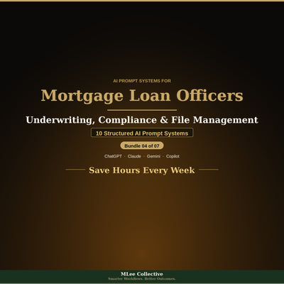 Mortgage Loan Officers & Brokers — Underwriting, Compliance & File Management