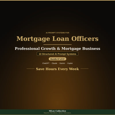 Mortgage Loan Officers & Brokers — Professional Growth & Mortgage Business
