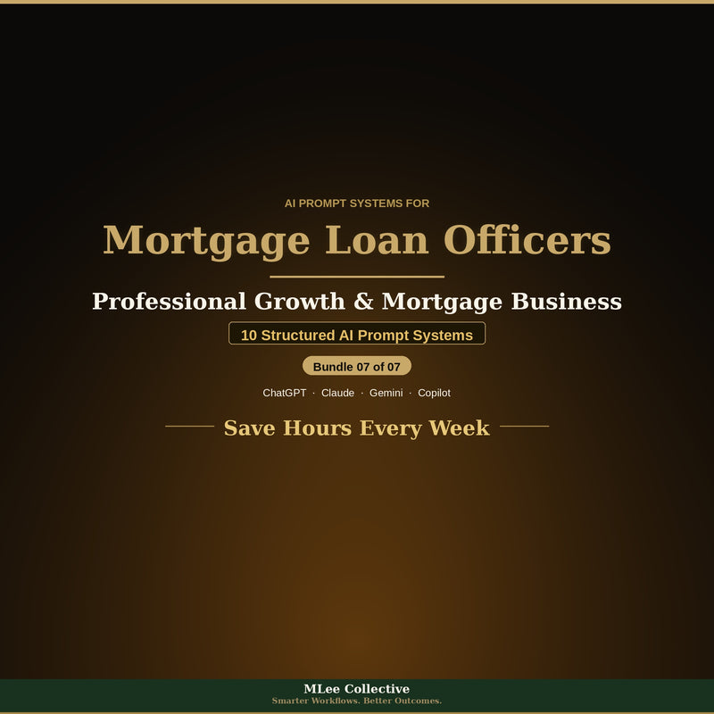 Mortgage Loan Officers & Brokers — Professional Growth & Mortgage Business