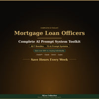 Mortgage Loan Officers & Brokers — Complete AI Prompt System Mega Bundle - Image 1
