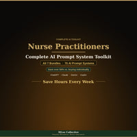 Nurse Practitioners & Physician Assistants — Complete AI Prompt System Mega Bundle - Image 1