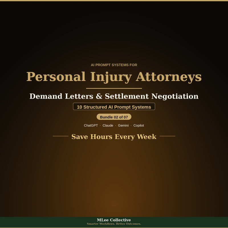 Personal Injury Attorneys — Demand Letters & Settlement Negotiation