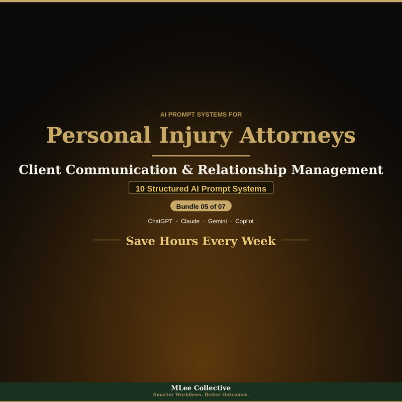 Personal Injury Attorneys — Client Communication & Relationship Management