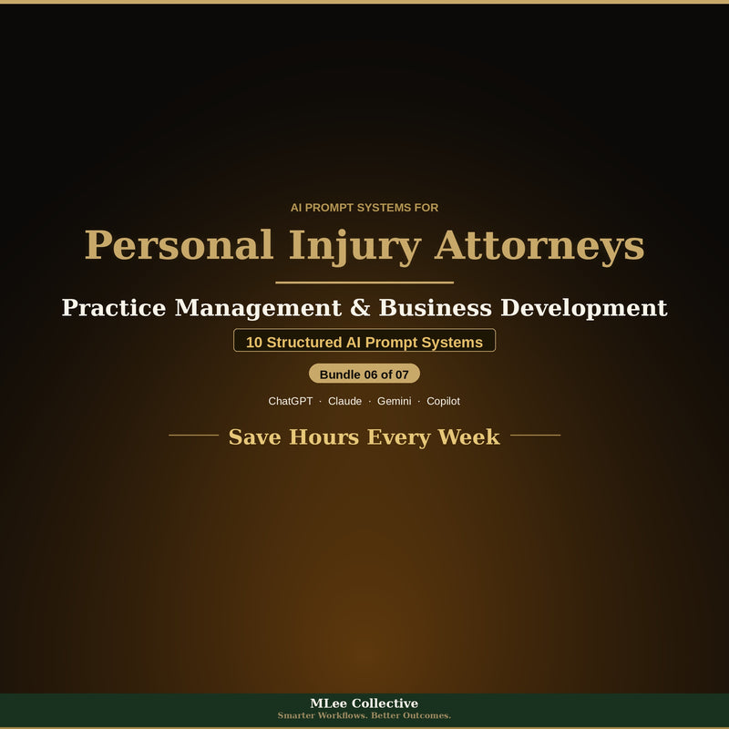 Personal Injury Attorneys — Practice Management & Business Development