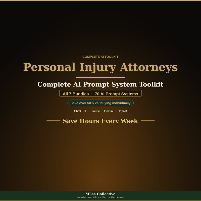 Personal Injury Attorneys — Complete AI Prompt System Mega Bundle