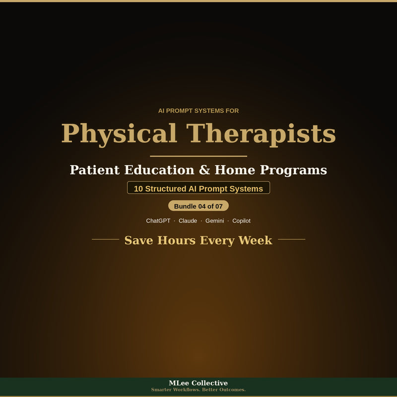 Physical Therapists — Patient Education & Home Programs